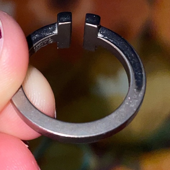 Tiffany T square ring size 7 - Picture 4 of 8